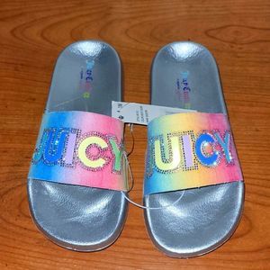 Kids new Juicy couture slides